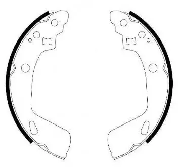 Колодки гальмівні барабанні REMSA 4247.00