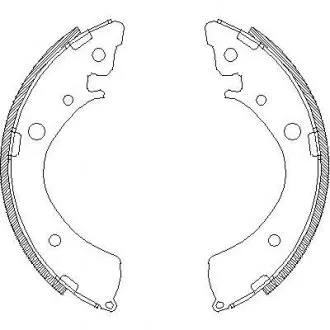 Колодки гальмівні барабанні REMSA 4367.00