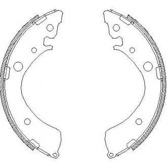 Колодки гальмівні барабанні REMSA 4367.01