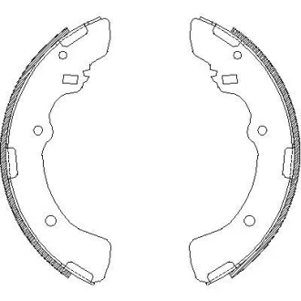 Колодки гальмівні барабанні (комплект 4 шт) REMSA 4379.00