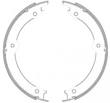 Колодки гальмівні барабанні REMSA 4620.00
