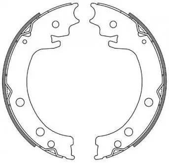 Колодки гальмівні барабанні REMSA 4629.00