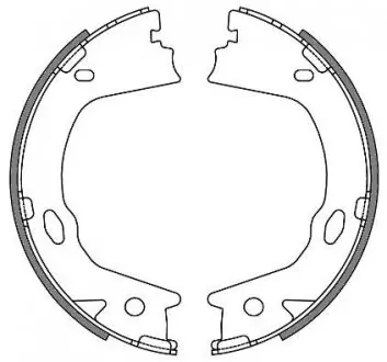 Колодки гальмівні барабанні REMSA 4657.00