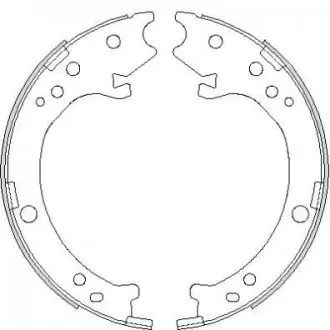 Колодки гальмівні барабанні REMSA 4690.00