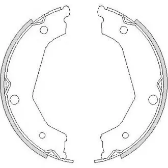 Колодки гальмівні барабанні REMSA 4732.00