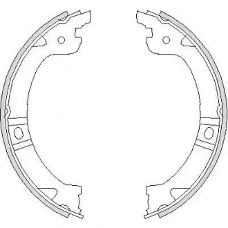 Колодки гальмівні барабанні REMSA 4744.00