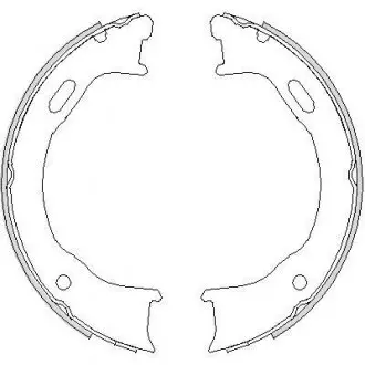 Колодки гальмівні барабанні REMSA 4747.00