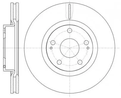 Диск гальмівний REMSA 61050.10