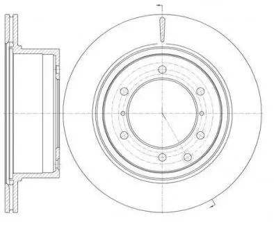 Диск гальмівний REMSA 61159.10