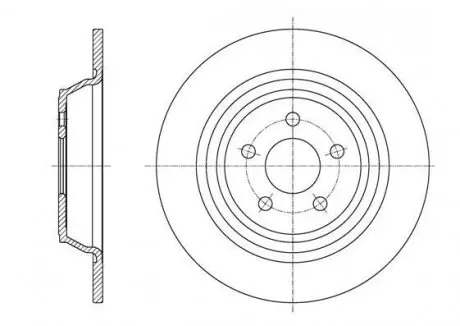 Диск гальмівний REMSA 61604.00