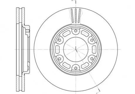 Диск гальмівний REMSA 6634.10