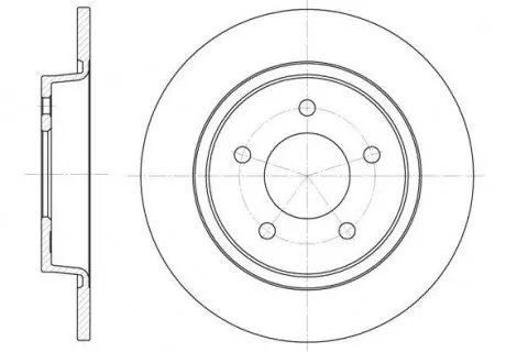 Диск гальмівний REMSA 6880.00
