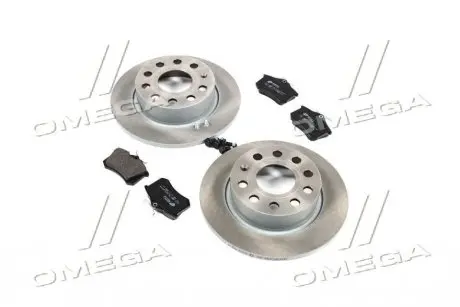 Комплект тормозной задн. VW GOLF V 1.4-2.0 03-,AUDI A3 1.6-2.0 03- REMSA 8263.06