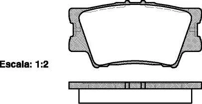 Гальмівні колодки дискові на TOYOTA Camry "R "06-"11 ROADHOUSE 2123100