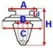 Кліпси, затискачі і кріплення ROMIX ROMC10007 (фото 2)