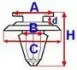 Кліпси, затискачі і кріплення ROMIX ROMC60410 (фото 2)