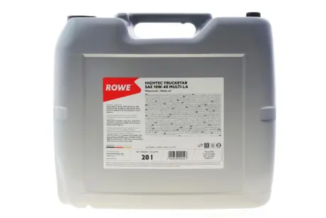 Олива моторна HIGHTEC TRUCKSTAR SAE 10W-40 MULTI-LA (20 L) ROWE 20096-0200-99