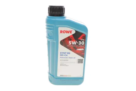 Олива моторна HIGHTEC SYNT RS SAE 5W-30 HC-C4 (1 L) ROWE 20121-0010-99