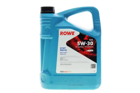 Олива моторна HIGHTEC SYNT RSS 03 SAE 5W-30 (5 L) ROWE 20372-0050-99