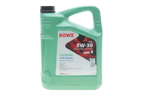 Олива моторна SUNSPEED SYNT RS DLS SAE 5W-30 (5 L) ROWE 4920118-0050-99