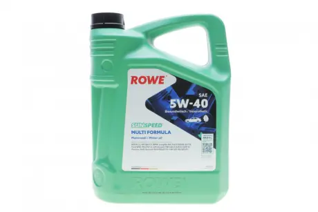 Олива моторна SUNSPEED MULTI FORMULA SAE 5W-40 (5 L) ROWE 4920138-0050-99