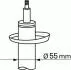 Амортизатор передн Лів/Прав AUDI A3 SEAT LEON SKODA OCTAVIA II, YETI VW CADDY III, GOLF V, GOLF VI, JETTA III, TOURAN 1.2-3.2 05.03-12.17 SACHS 311 852 (фото 1)