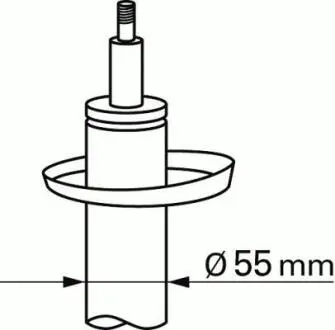Амортизатор передн Лів/Прав AUDI A3 SEAT LEON SKODA OCTAVIA II, YETI VW CADDY III, GOLF V, GOLF VI, JETTA III, TOURAN 1.2-3.2 05.03-12.17 SACHS 311 852