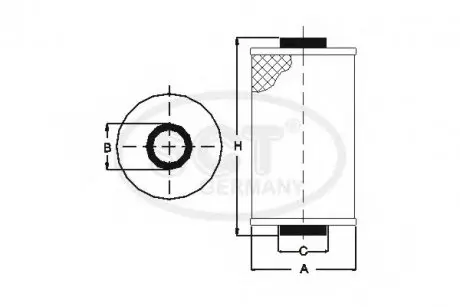 Масляный фильтр CITROEN Berlingo I (M49, M59) 1.6 HDi 75 (SH 4793 P) SCT SCT Germany SH4793P
