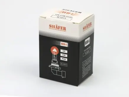 Лампа галогенова HB4 12V 55W P22D SHAFER SL1015