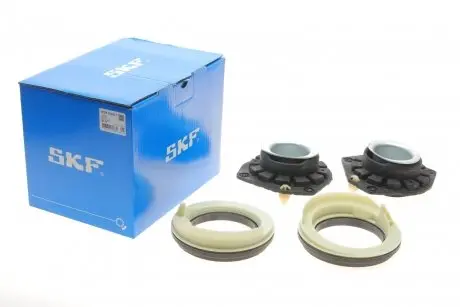 Подушка амортизатора (переднього) 2шт + підшипник 2шт Renault Megane II/Scenic II 03-09 SKF VKDA 35625 T (фото 1)