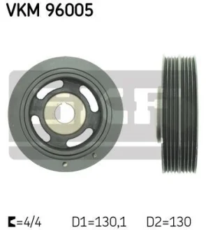 Шків ременя генератора SKF VKM 96005