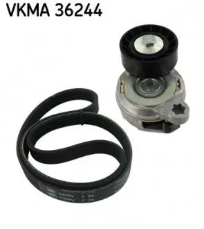Комплект ремня генератора Volvo S40/S60/S80/V40/V60/V70/XC60/XC70 1.9/2.0/2.4D 00- (5PK1121K) SKF VKMA 36244