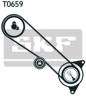 Фото комплект зубчастого ременя SKF VKMA 91719 Комплект зубчастого ременя SKF VKMA 91719