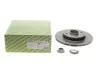 Диск тормозной (задний) Citroen Berlingo/Peugeot Partner 08-(268х12) (+ABS) (с подшипником) SNR NTN KF159.62U (фото 1)