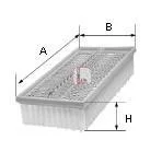 A_Фільтр повітряний CHEVROLET/OPEL Cruze/Astra "1,4-1,8 "06>> SOFIMA ="S3422A"