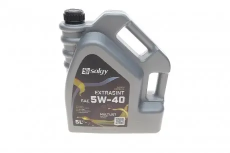 Олива 5W40 EXTRASINT MULTIJET (5L) (RN 0700/0710/MB226.51/API SN/CF/ACEA A3/B4) Solgy 504010