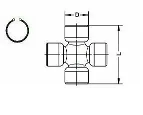 Хрестовина SPIDAN U987