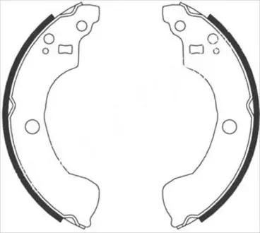 Гальмiвнi колодки барабаннi, к STARLINE BC08870