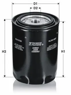 Масляный фильтр (h=115mm) Audi 100 2,0TD/2,4D 8/89-; Tecneco OL299