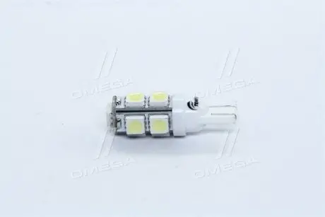 Лампа LED б / ц габарит і панель приладів T10 9SMD W5W 12V WHITE <> TEMPEST Tmp-15T10-12V