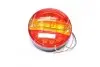 Фонарь задний круглый LED желтый без света заднего хода 24v TEMPEST TP 56-12-71 (фото 1)
