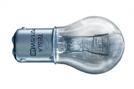 Лампа накала 12V P21/5W BAY15d (2-конт) (кратно 10) TESLA B52201