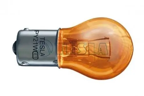 Лампа накала 12V PY21W 12V BAU15s (1-конт) (кратно 10) TESLA B52301