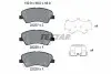 Колодки тормозные (передние) Hyundai i20 20-/Kia Rio/Stonic 17- (Akebono) Q+ TEXTAR 2222701 (фото 12)