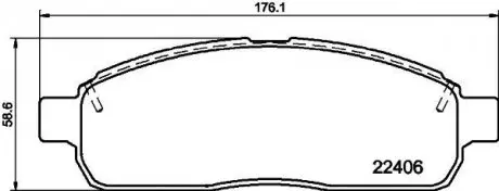 Колодки тормозные (передние) Ford F-150/Lincoln Mark LT 05- TEXTAR 2240601