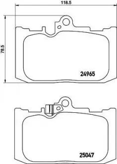 Тормозные колодки (передние) Lexus GS 12-/ RC 14- (Advics) TEXTAR 2496501