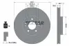 Диск тормозной (передний) Hyundai Santa Fe 06-/Kia Sorento 09- (321x28) PRO+ TEXTAR 92166005 (фото 2)