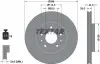 Диск тормозной (передний) Nissan Qashqai II/X-trail 13-/ Leaf 14-/ Renault Kadjar 13- (296x26) PRO TEXTAR 92274203 (фото 5)