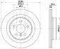 Диск тормозной (задний) BMW 1 (F40)/2 (F45)/X1 (F48) 13-(300x20) PRO TEXTAR 92274503 (фото 1)