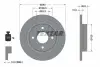 Диск тормозной (задний) Ford Fiesta 17-(253x12) PRO TEXTAR 92292803 (фото 2)